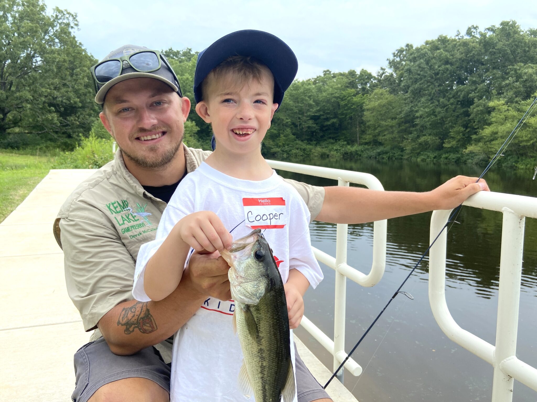Kemp Lake 2024 Fish Kemp Lake participants fishing