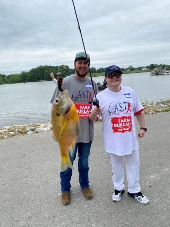 Greene County 1 participants with fish on the boat