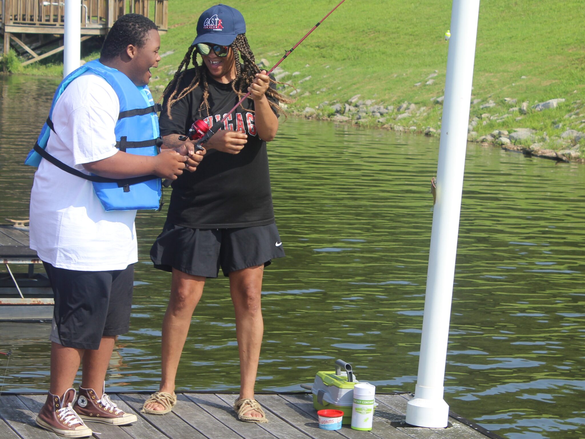 25IndianLake3 two participants at indian lake