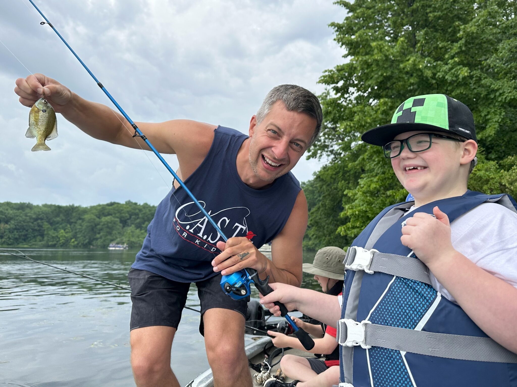 25BigSevenLake2 young boys fishing at big seven lake