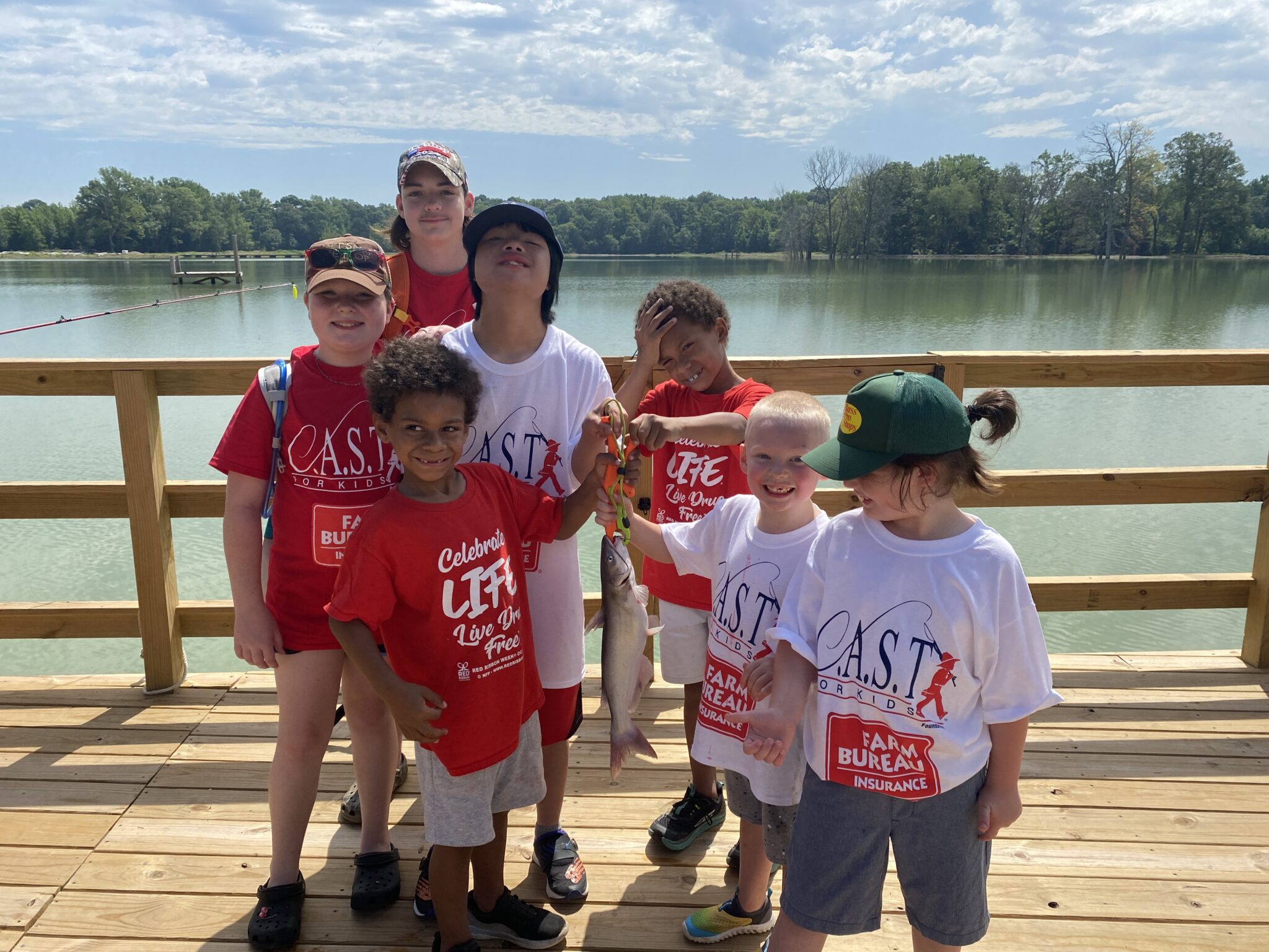 showcasing fish at CC by the lake