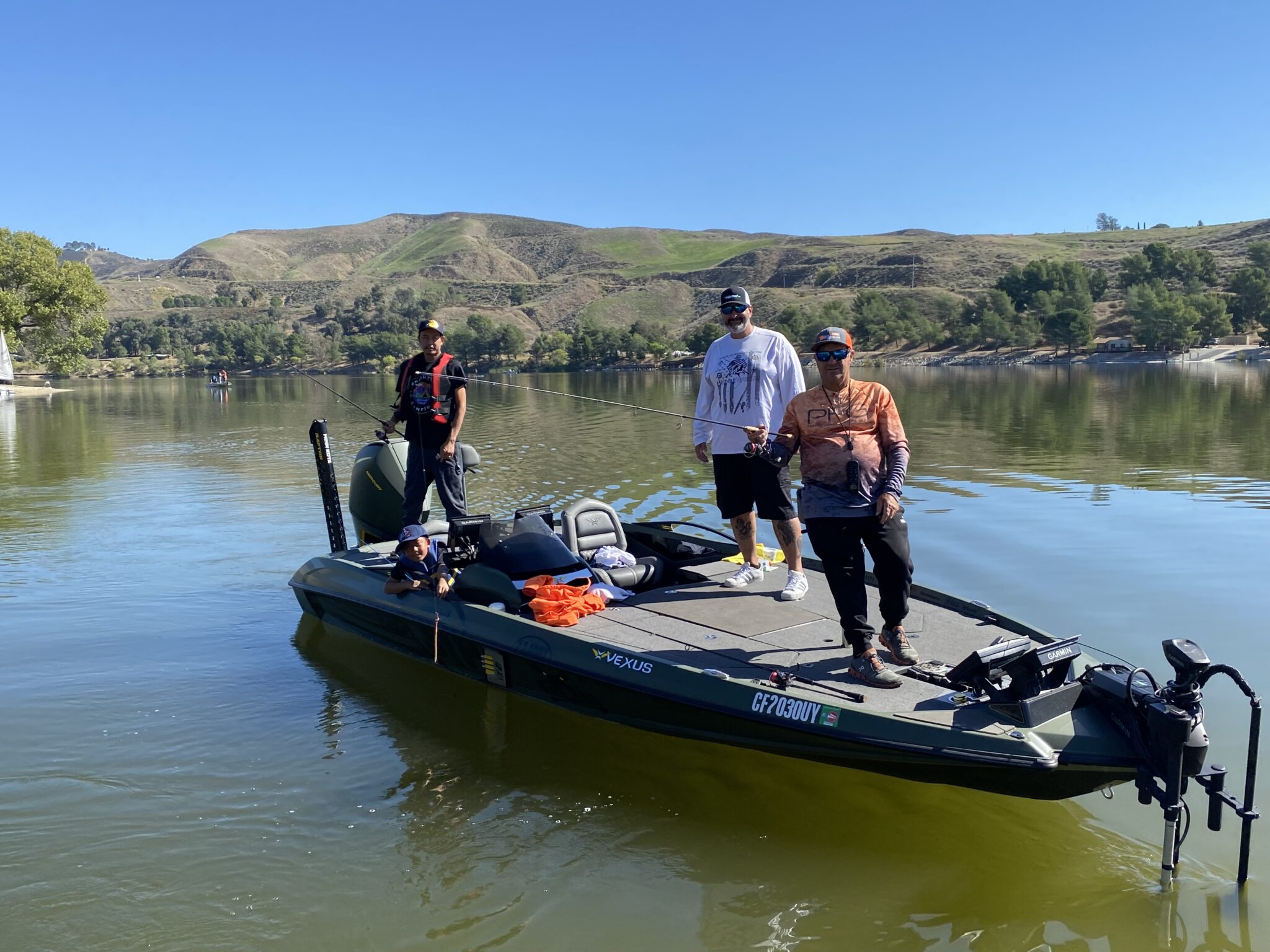 Castaic Lake 2 fishing boat on Castaic Lake State Recreation Area