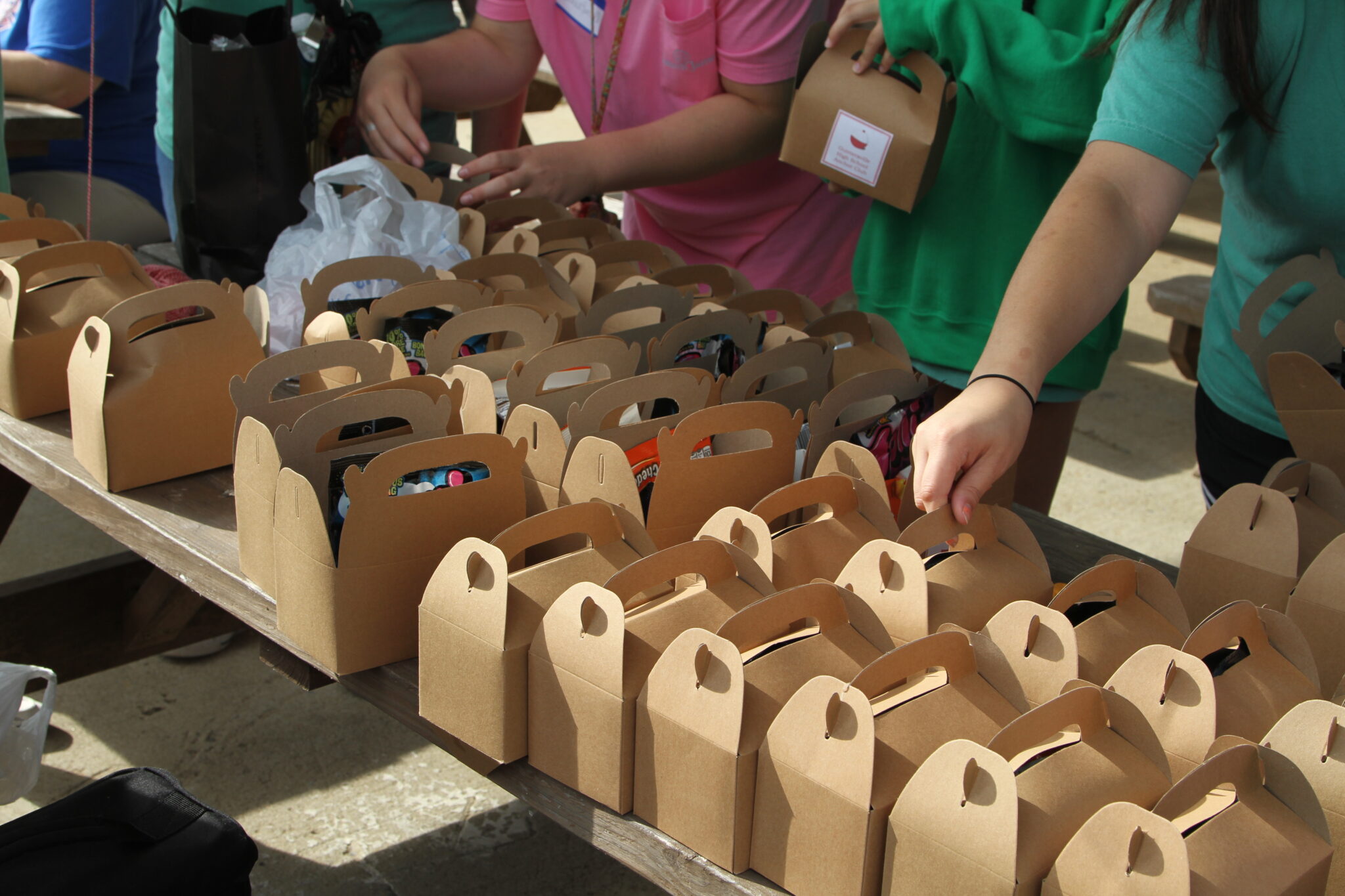 InKind Donations cardboard lunch boxes