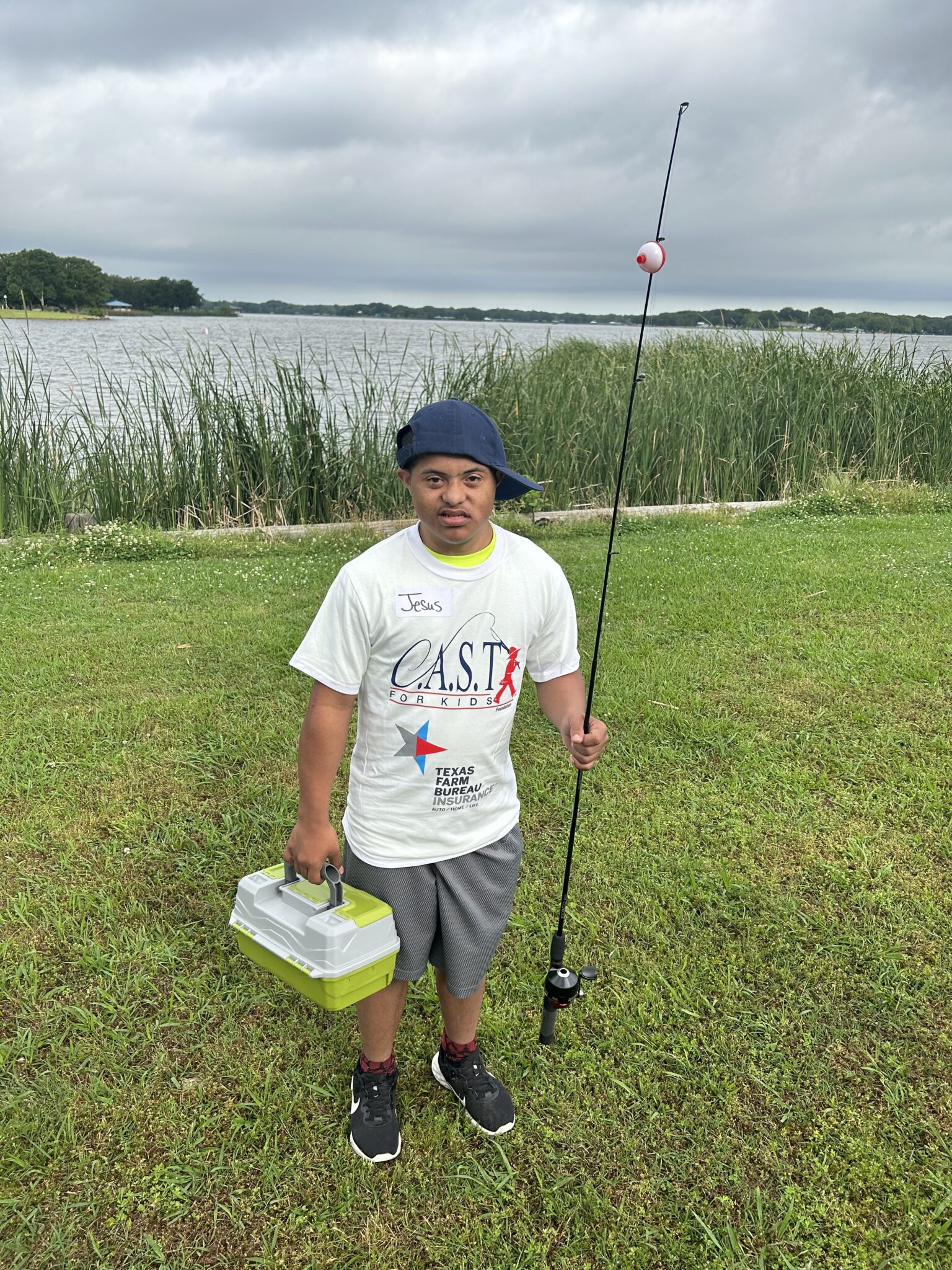 Lake Bonham Park3 young fisherman at Lake Bonham Park