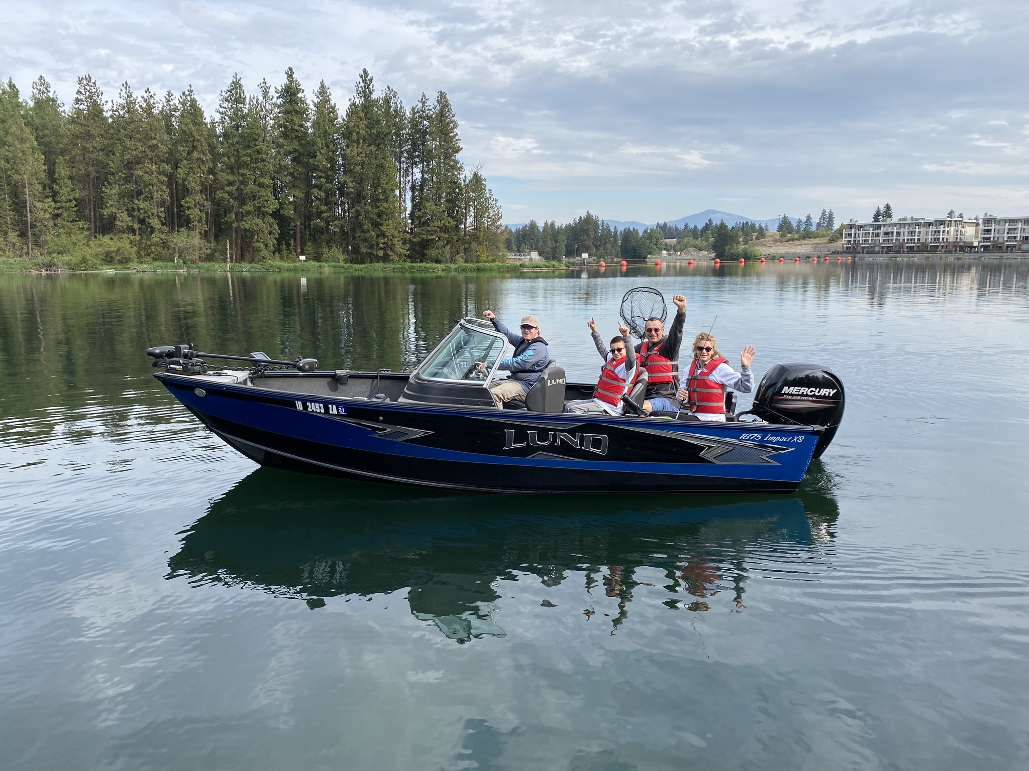 Lake Coeur D'Alene1 fishing boat on Lake Coeur D'Alene