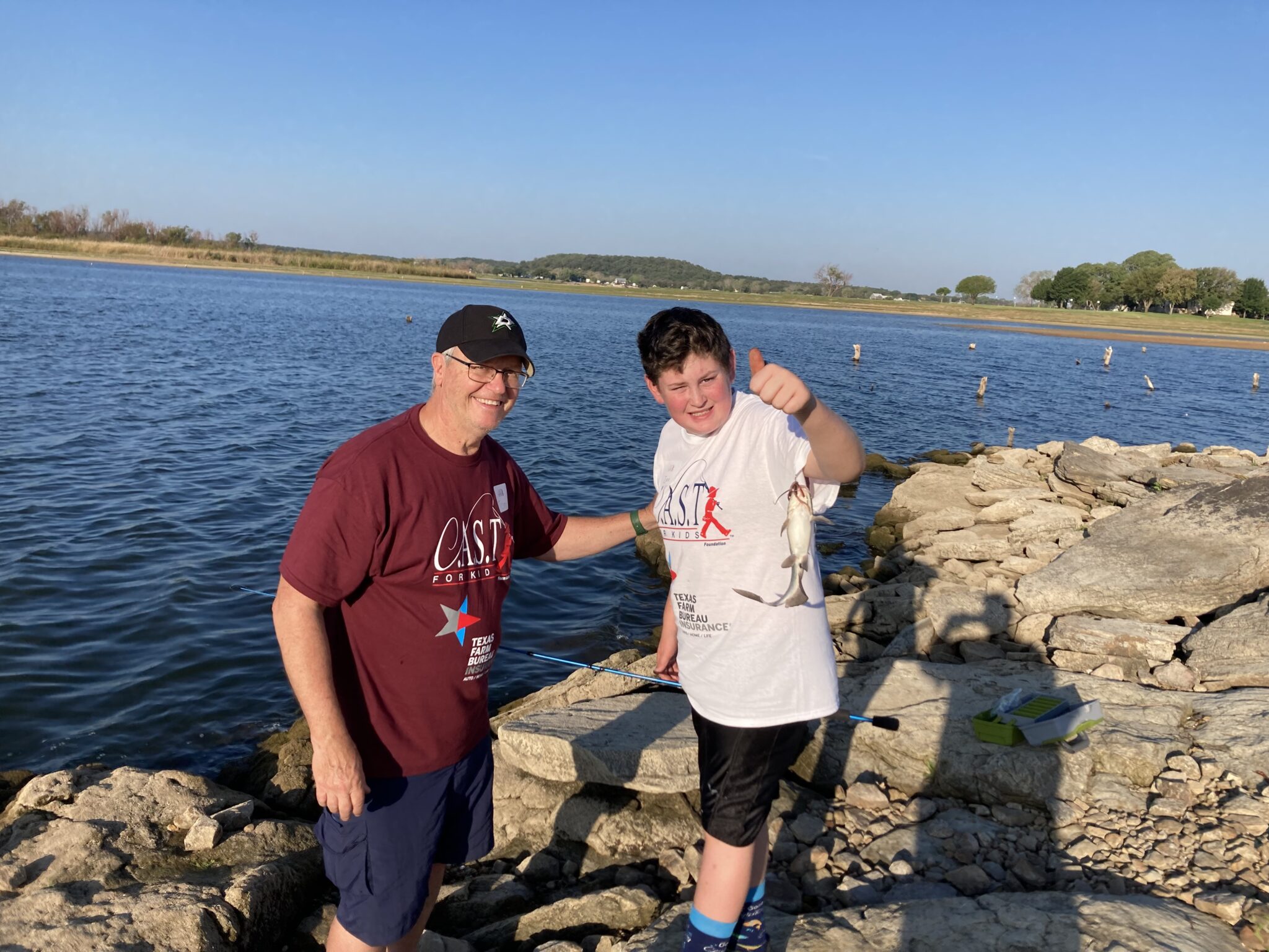 Lake Leon 3 showing off fish at lake leon