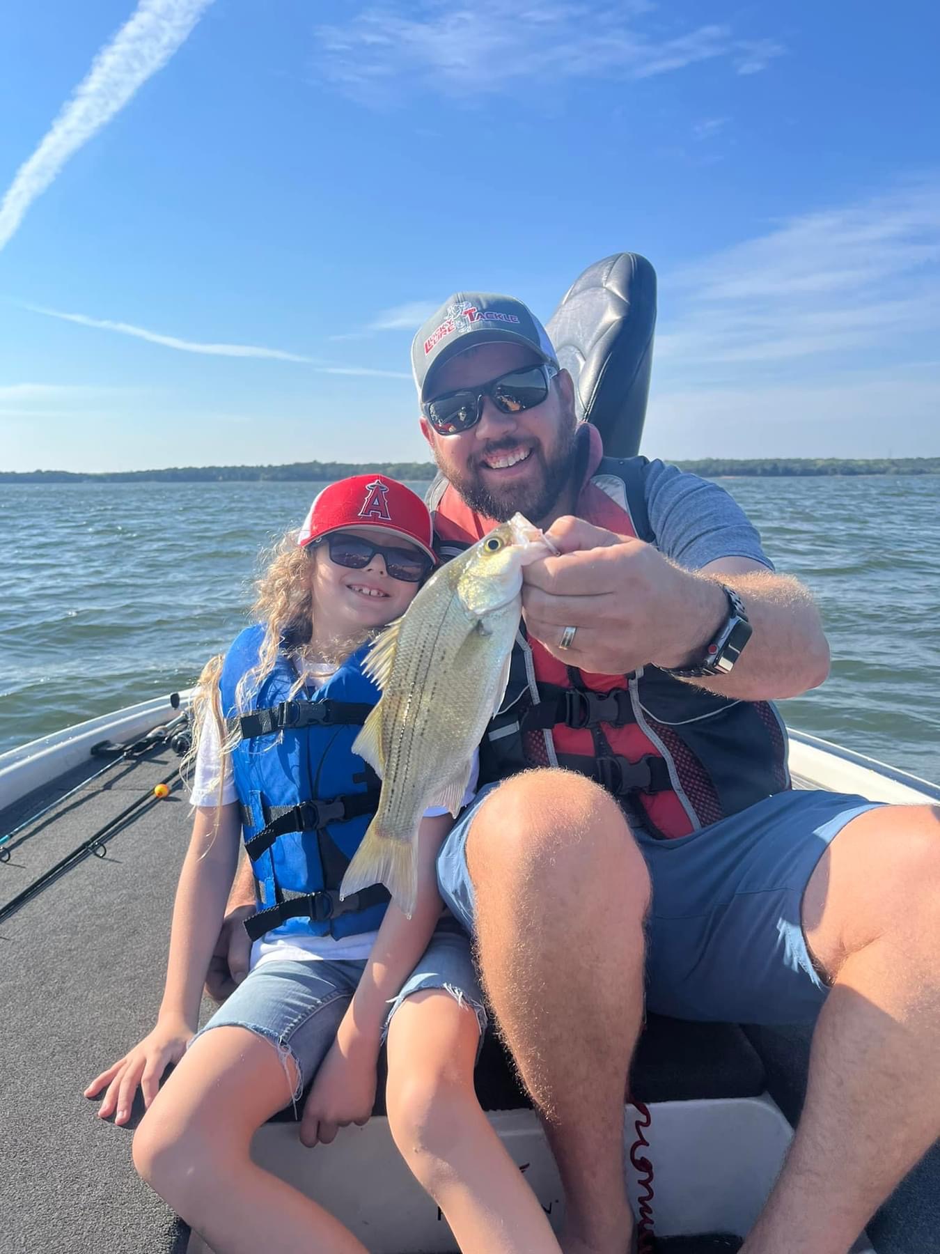 Lake Thunderbird4 showing off fish at Lake Thunderbird