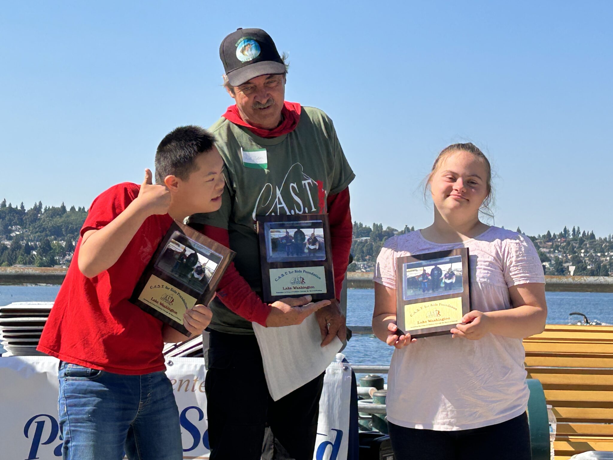 Lake Washington 3 three participants at Lake Washington
