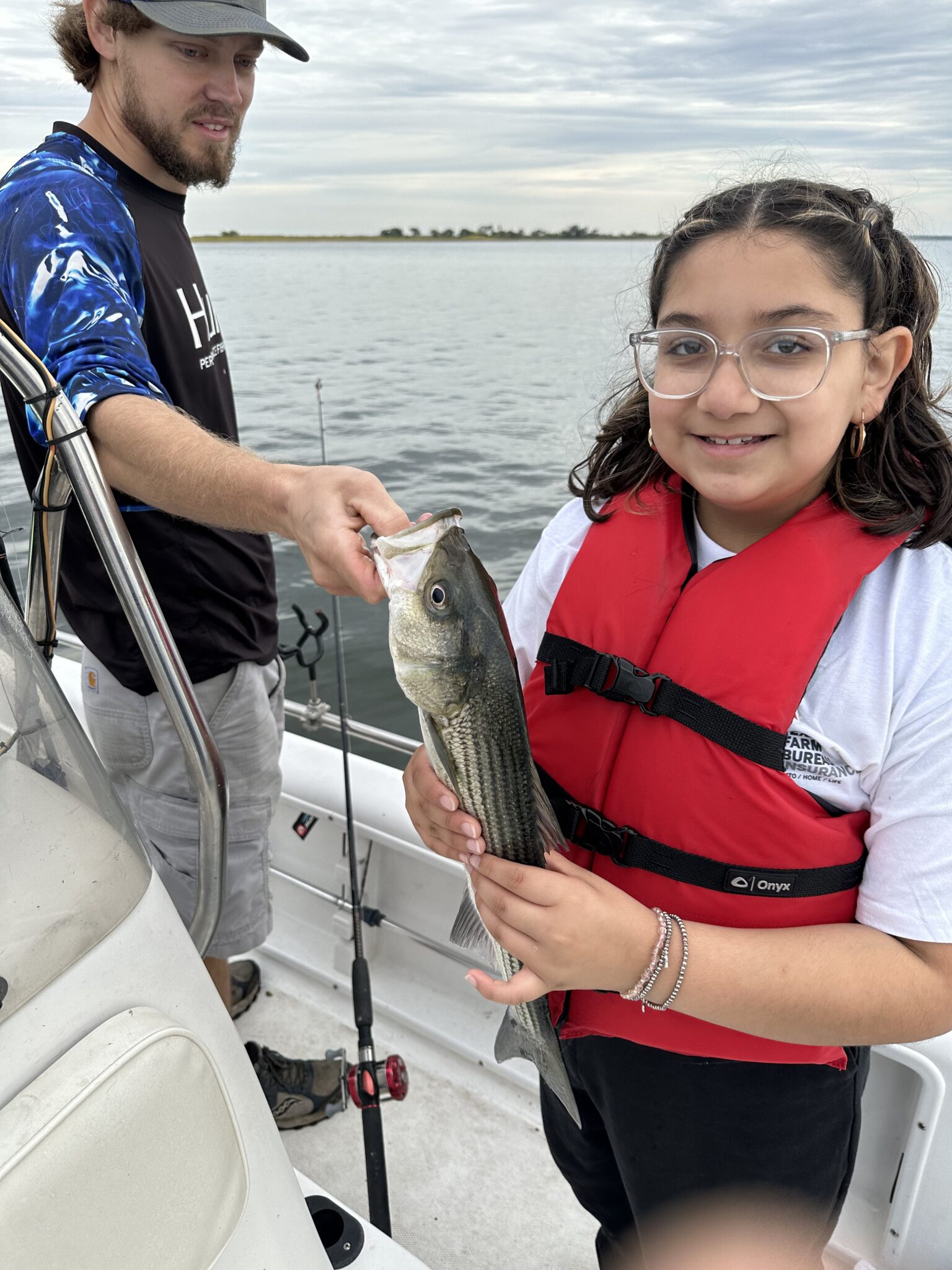 Lake Whitney 1 Participant showing off fish at clear lake