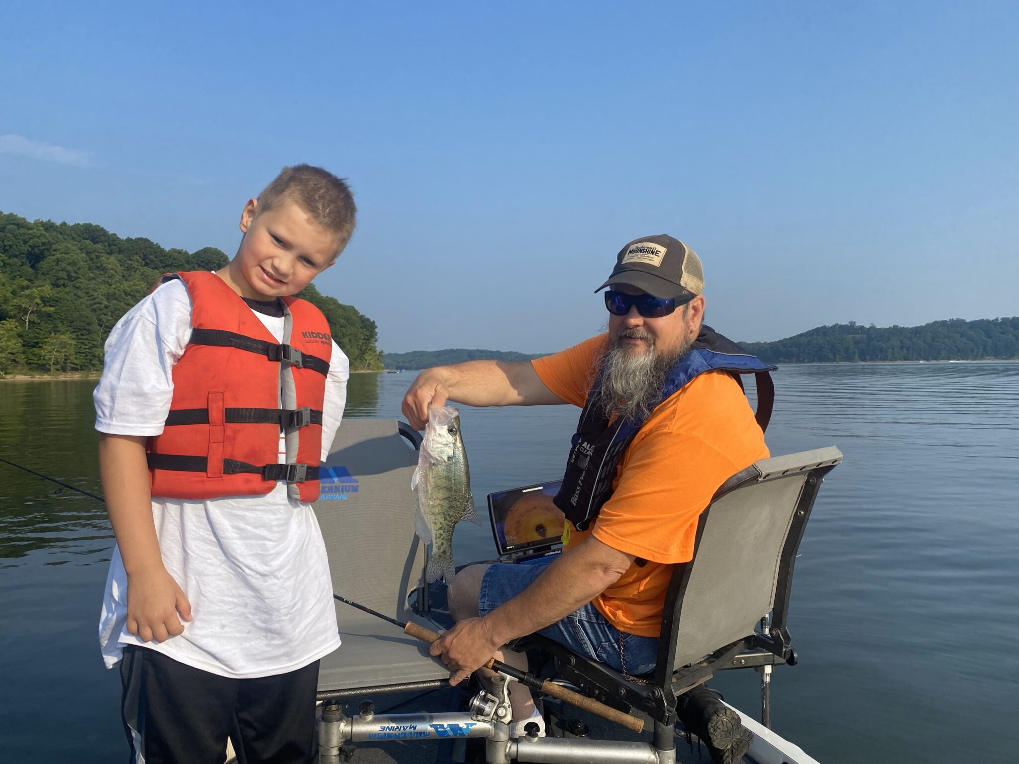 LakeMonroe3 showing off fish at lake monroe