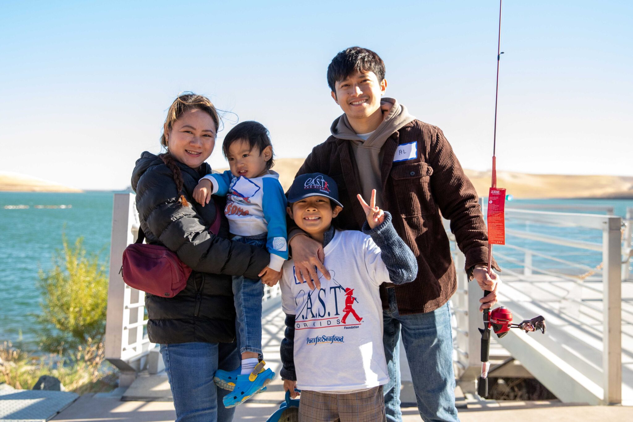 Pacific Seafood (1) family at a CAST for Kids fishing event