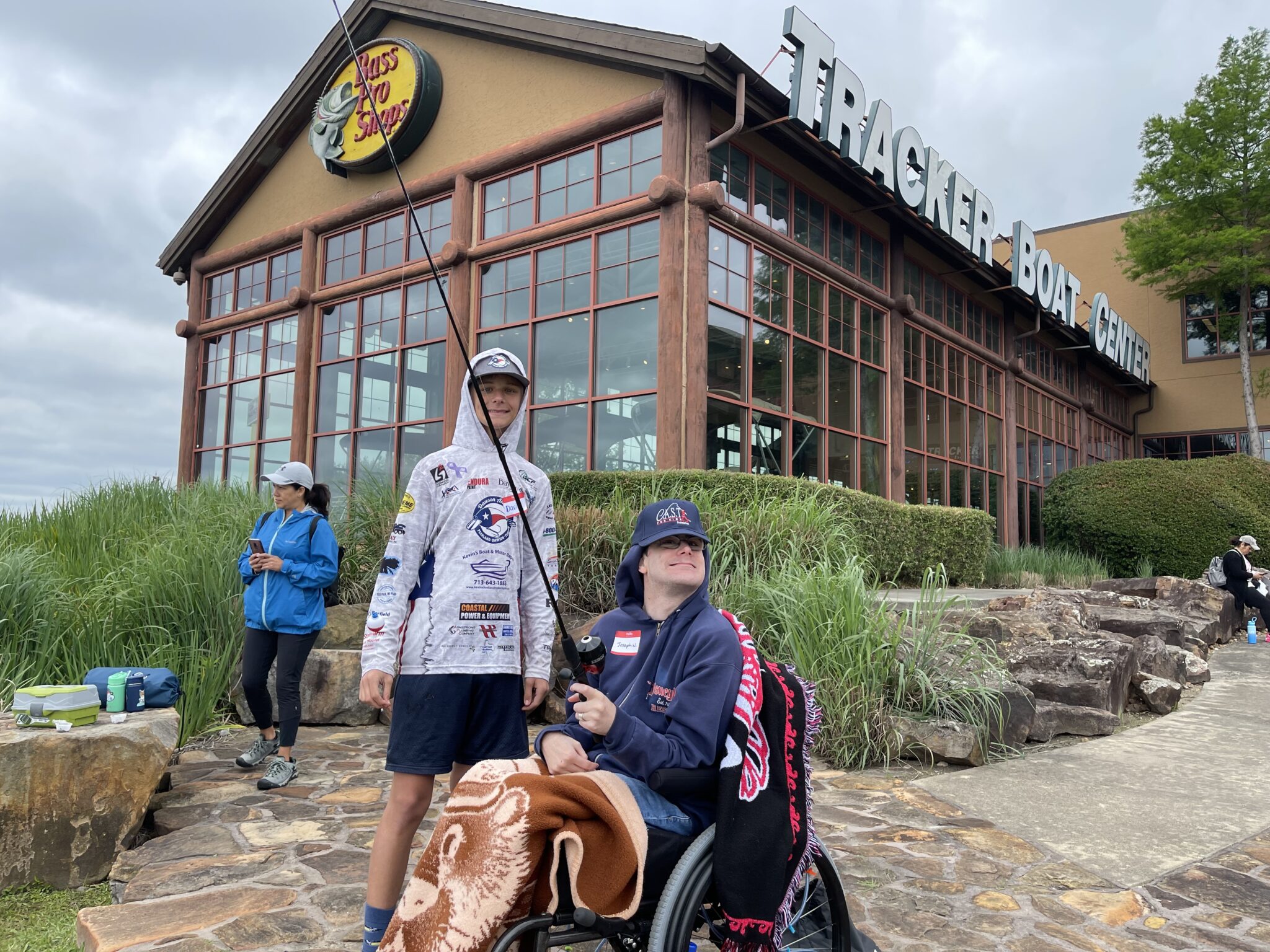 Pearland3 Participants standing in front of Pearland Bass Pro Shops