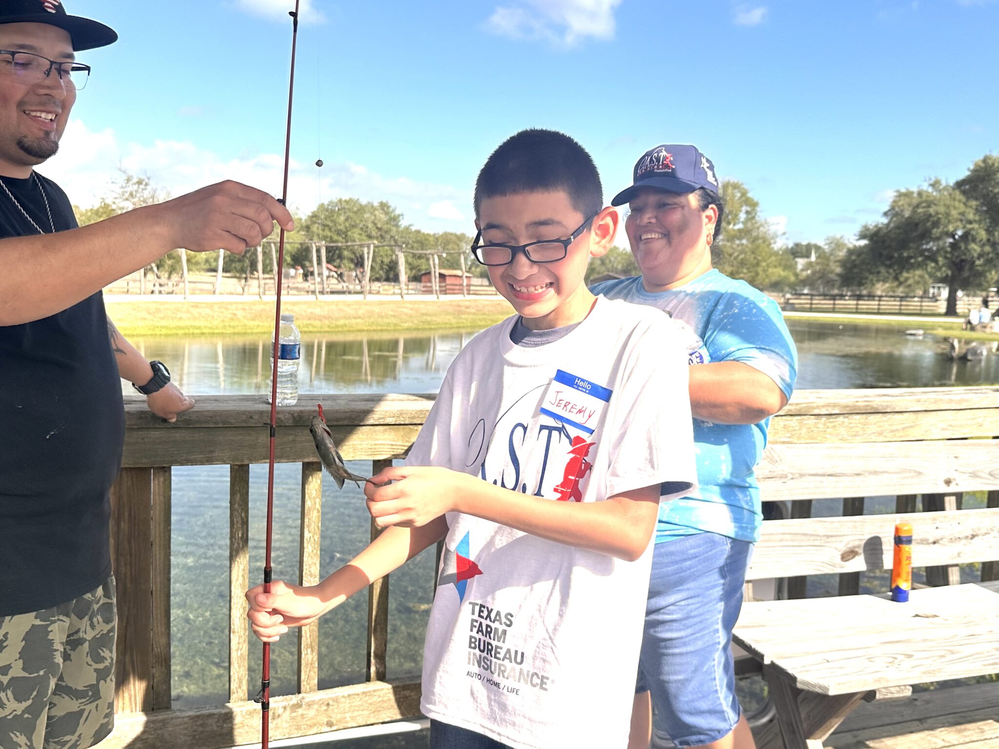 Son Valley Ranch 3 Son Valley Ranch participant catching fish