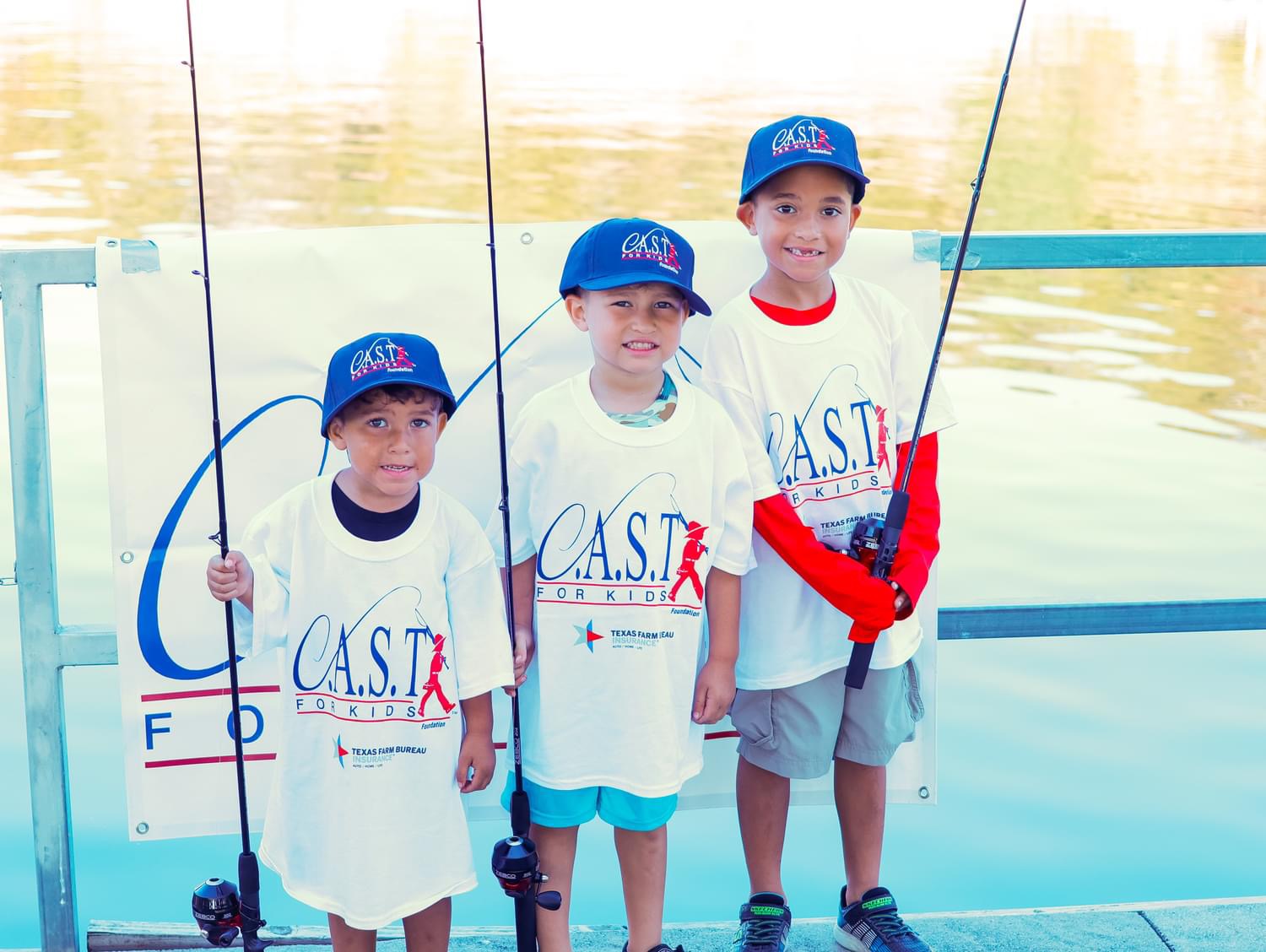 Texas Farm Bureau (1) 3 boys with fishing poles