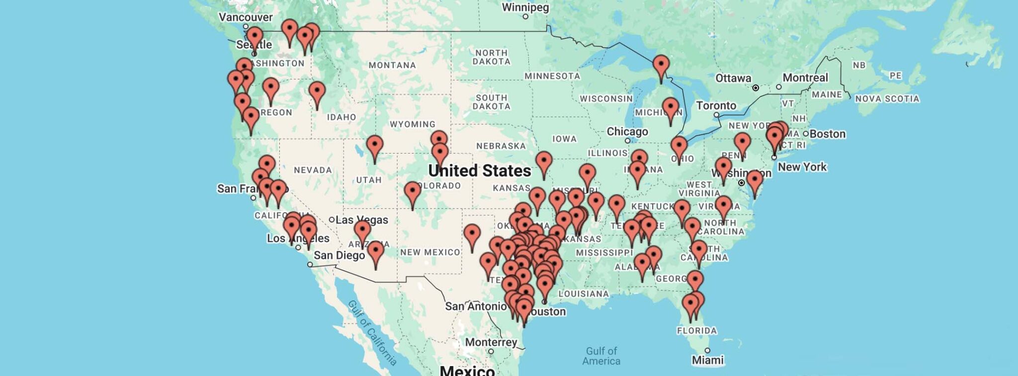 Screenshot CAST map