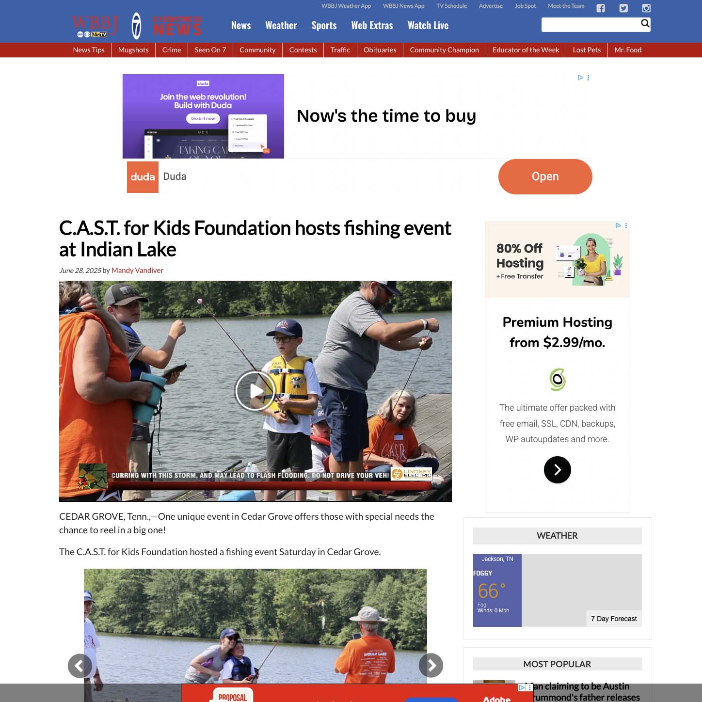 C.A.S.T. for Kids Foundation hosts fishing event at Indian Lake