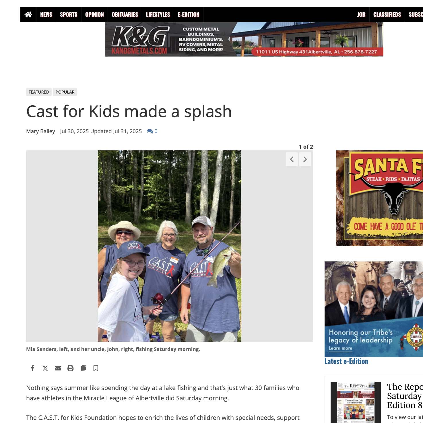 Cast for Kids made a splash