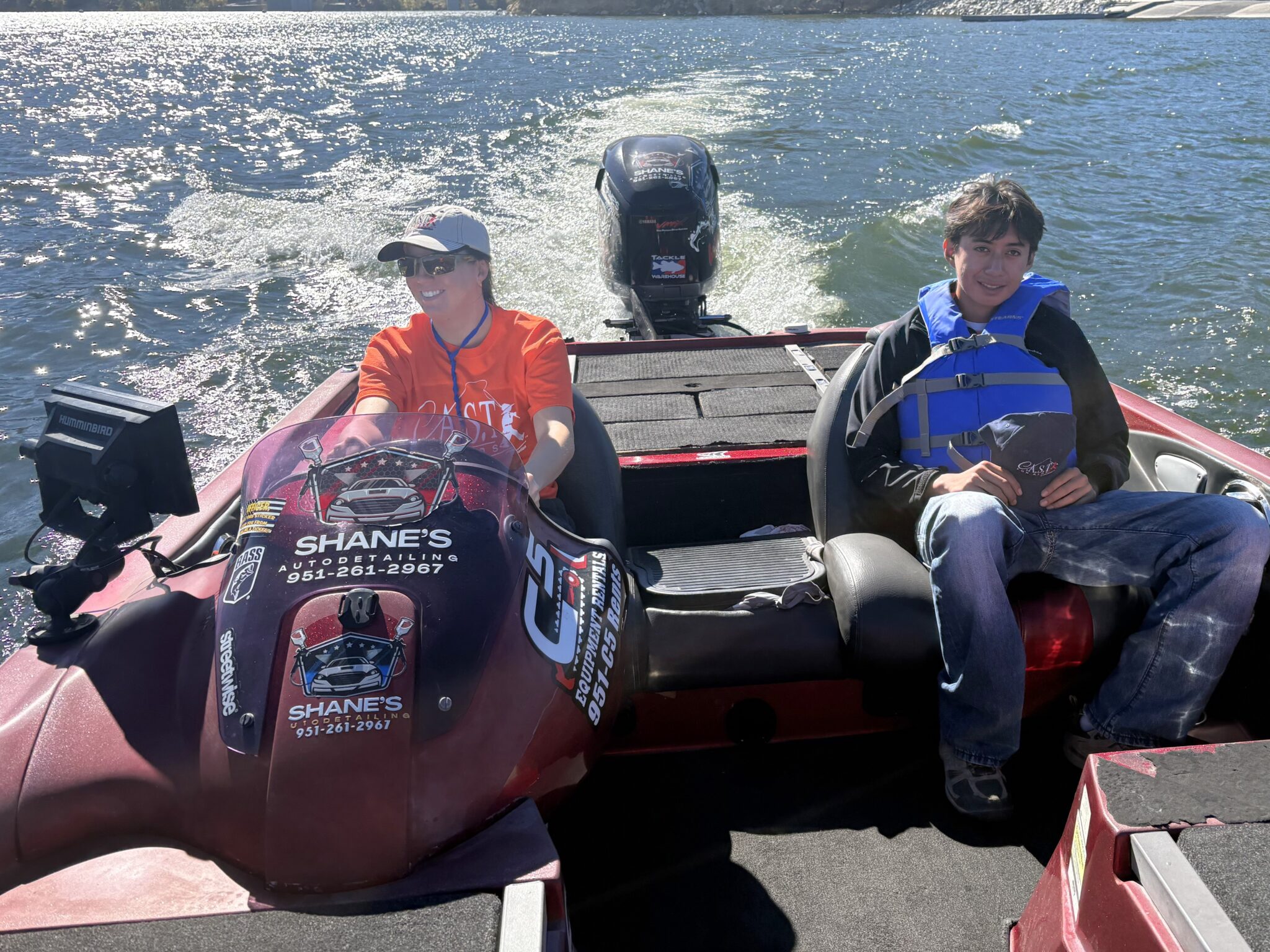 three participants at Silverwood Lake