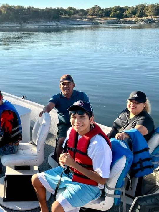 kids fishing at Belton Lake