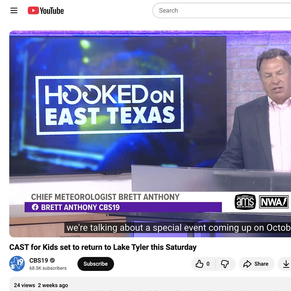 CAST for Kids set to return to Lake Tyler this Saturday CAST for Kids set to return to Lake Tyler this Saturday<br />