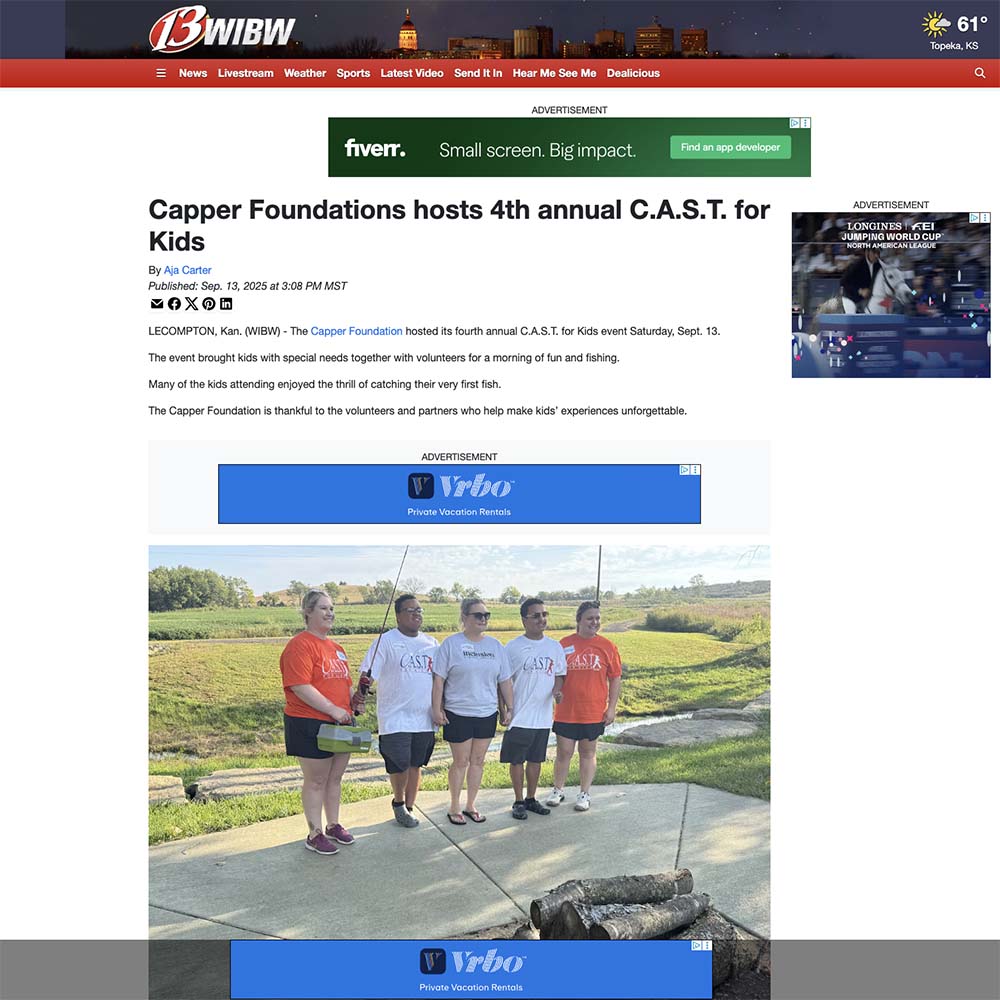 Capper Foundations hosts 4th annual C.A.S.T. for Kids Capper Foundations hosts 4th annual C.A.S.T. for Kids